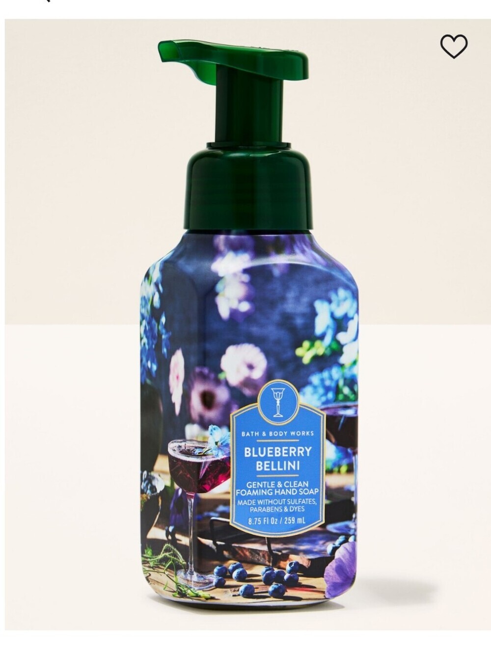 Bath & Body Works Bluberru Bellini Gentle& Clean Foaming Hand Soap